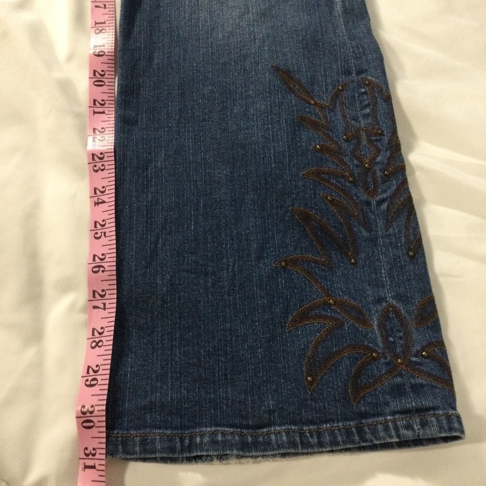 Lauren Jeans Co Western Embroidered Studded Jeans - Picture 14 of 15